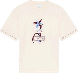 Dr&ocirc;le de Monsieur T-shirt - Heren - T-shirts - Beige - M - Tops