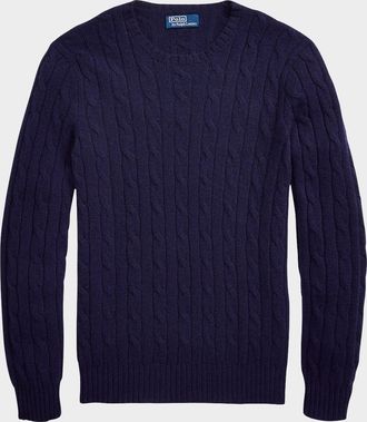 Polo Ralph Lauren Men & apos;s The Iconic Cable-Knit Cashmere Sweater