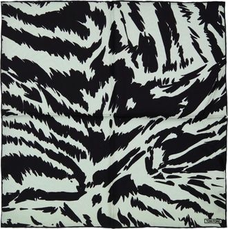 Tom Ford Lichtgrijs Zijden Zakdoek met Zwarte Print - Heren - Zijden sjaals - Veelkleurig - ONE Size - Accessoires