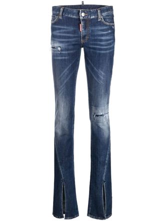 Dsquared2 Jeans skinny con effetto vissuto - Blu
