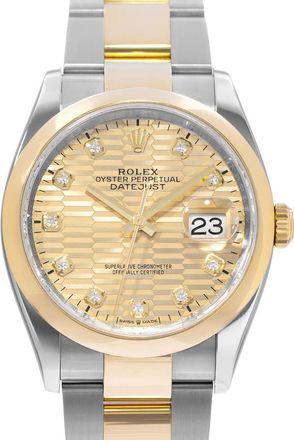 Rolex Pre-owned Rolex Datejust 36 Automatic Chronometer Diamond Mens Watch 126203
