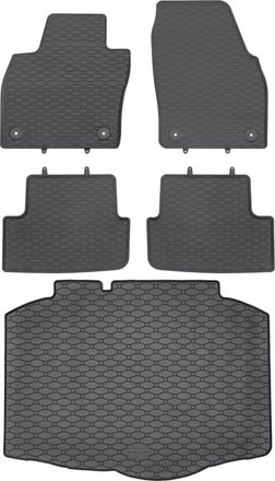 OEM Juego De Alfombrillas De Goma Para Coche Y Alfombrilla Para Maletero Para Seat Ibiza V Hatchback Desde Junio De 2017