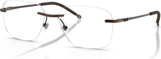 Diesel 55mm Rectangle optical glasses in Yellow at Nordstrom
