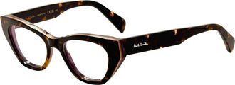 Paul Smith Womens Korda 50mm Havana Multistripes Eyeglasses PS24606-214-50