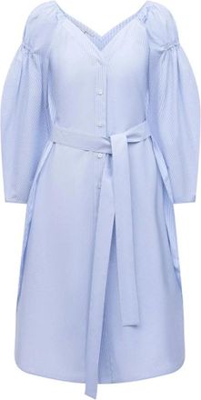 Stella McCartney Cotton Dress - Dames - Korte kleedjes - Blauw - S - Katoen - Kleedjes