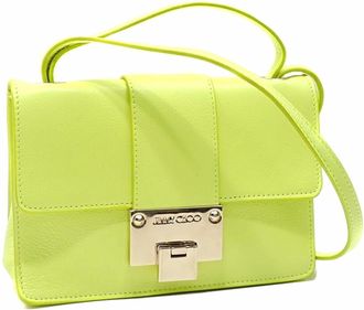 Jimmy Choo London Leather Shoulder Bag (Pre-Owned)