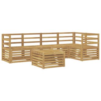 vidaXL Conjunto De Sof&aacute;s De Exterior 6 Pcs Blanco 59 X 59 X 37 Cm Vidaxl
