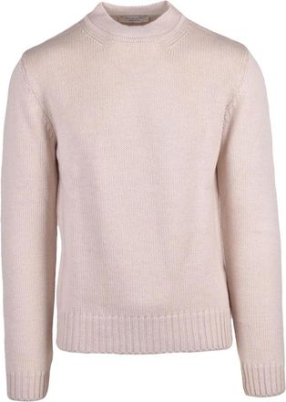 Wool & Co Truien & Vesten, Heren, Beige, XL, Wol, Maglione Girocollo