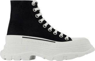 Alexander McQueen Sneakers - Dames - Sneakers - Zwart - 40 EU - Leer - Schoenen