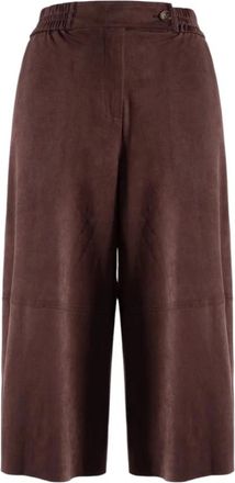 Nenette Bermuda Palazzo - Dames - Vrijetijds broeken - Paars - XS - Polyester - Broeken