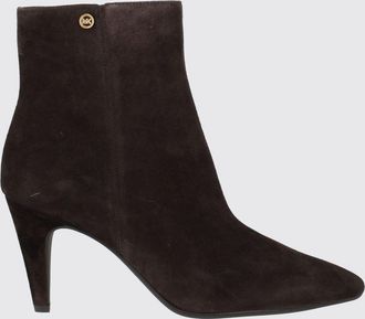 Michael Kors Tronchetto Daniela in pelle scamosciata con tacco a stiletto e monogram MK