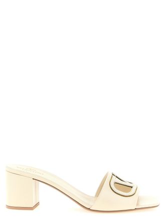 Valentino Garavani Off White Logo Heels