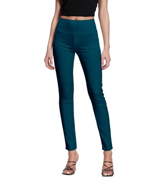HyBrid & Company Super Comfy Stretch with Full Elastic Waist Pull On Millennium Twill Pant, Teal, M