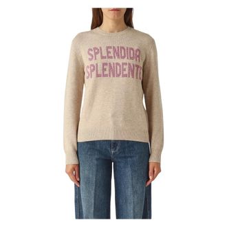 MC2 Saint Barth Dames, Truien, Beige, Maat: M Wol