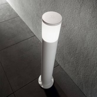 Netlighting Amelia 1 Light Outdoor Bollard Light White IP55 E27