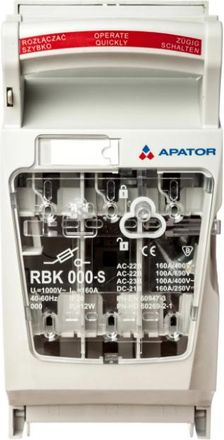OEM Interruptor Seccionador Con Fusible 160a Rbk 000 Pro-sg /terminales Puente 1,5-35mm2/ 63-823234-011