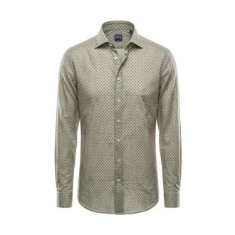 Fedeli Casual Shirts, male, Green, Size: 2XL Shirts