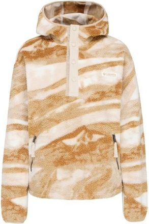 Columbia Helvetia II Printed Hoodie Fleecepullover f&uuml;r Damen | beige