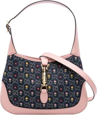 Gucci Pre-owned Shoulder Bags, female, Blue, Size: ONE SIZE Pre-owned Denim Shoulder Bag