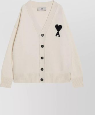 Ami heart friend wool cardigan