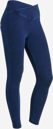 Freddy Leggings FREDDY Leggings WRUPY4HC002ORG, Damen, Gr. XS, EURO, blau (schwarz jeans, schwarz seams), Obermaterial: 84% Baumwolle CO. 16% Elasthan EL., H