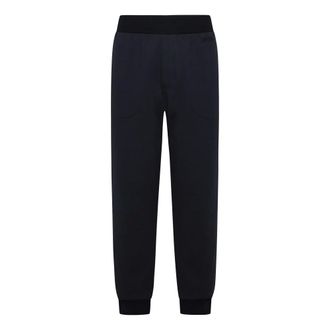 Ermenegildo Zegna Broeken, Heren, Blauw, M, Katoen, Logo Geborduurd Trainingsbroek