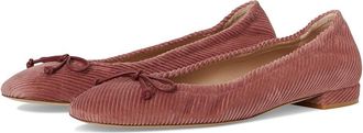 Stuart Weitzman Bria Ballet Flat Womens Flat Shoes Desert Rose : 10.5 M, Cotton/Leather