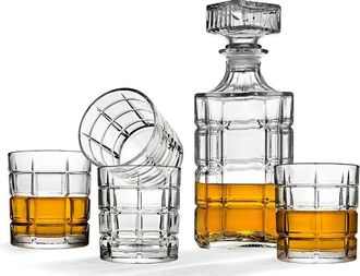 Godinger Radius 5Pc Whiskey Decanter Set