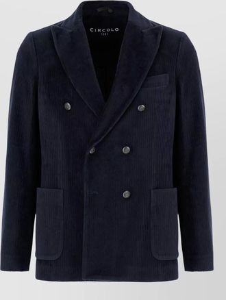 Circolo 1901 corduroy double-breasted coat