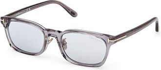 Tom Ford Smoke Rectangular Ladies Sunglasses FT1350-D 20A 53