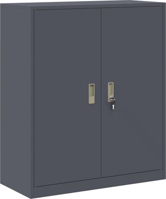 vidaXL Armario De Almacenamiento Antracita 90 X 40 X 105 Cm Acero Vidaxl