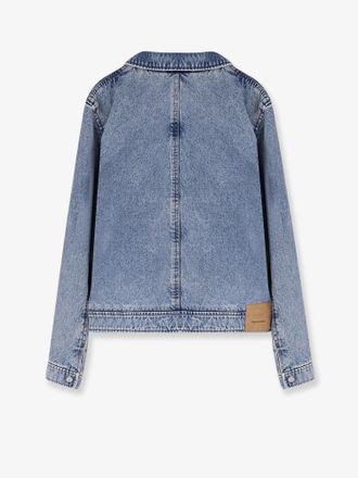Ami Mens Denim Jacket Sacre Coeur Blue Cotton