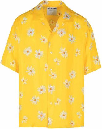 Moschino Yellow Silk Shirt