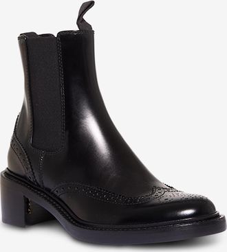 Saint Laurent Chelseastiefeletten aus gebürstetem Leder Vincent 50
