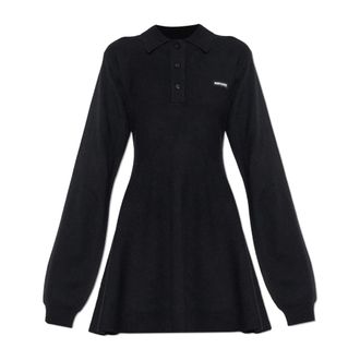 Rotate Polo dress - female - ROTATE Birger Christensen - Knitted Dresses - Black - S - Dresses