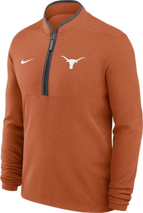 Nike Texas Victory Nike Mens Dri-FIT College 1/2-Zip Long-Sleeve Top in Orange | 044308GMTXE-APS