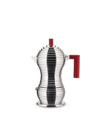 Alessi Alessi Pulcina Espresso Coffee Maker, 3 Cups, black handle