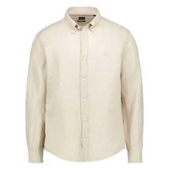HUGO BOSS Regular-Fit Linen Button-Down Shirt, Size XX-Large