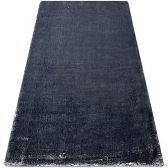 RugsX Rugsx - Alfombra De Lavado Moderna Lapin Shaggy Antideslizante Marfil / Negro Black 180x270 Cm