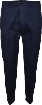 Truenyc Navy Blue Stretch Cotton Pants