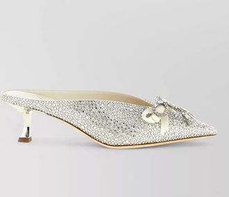 Jimmy Choo London crystal-embellished mules