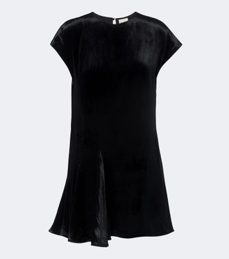 Khaite Scarla velvet minidress