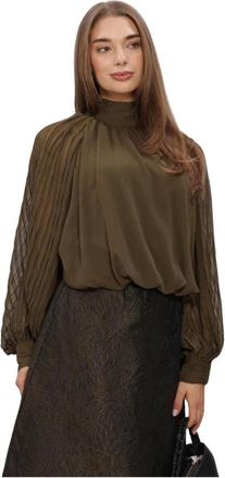 Y.A.S Y.a.s - Yasolera LS Top - Dames - Blouses & Shirts - Groen - Maat: L Poliester