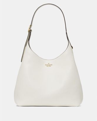 Kate Spade New York Womens 454 Large Shoulder Bag - White Leather - One Size