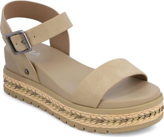 Mia Kiera Ankle Strap Platform Wedge Sandal at Nordstrom, Size 8.5