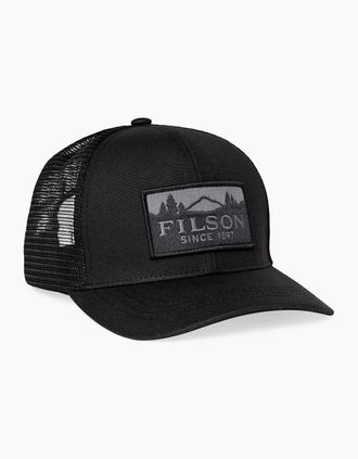 Filson Mens Filson Logger Mesh Cap - Black
