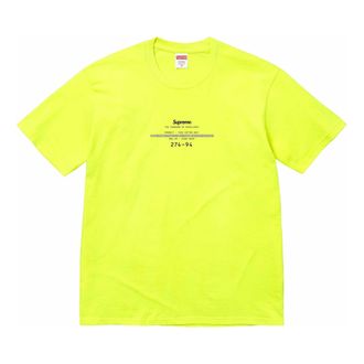 SUPREME Standard T-Shirt Yellow SUP-SS24-032