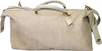 Cult Gaia Adah Weekender Bag in Cream Raffia