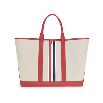 Thom Browne Borsa Tote in Tela a Righe - - Bags - Uomo - Multicolore - ONE SIZE