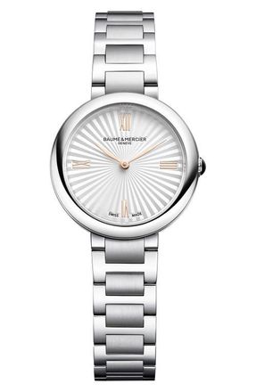Baume & Mercier Joia de Baume & Mercier Bracelet Watch, 28mm in Silver at Nordstrom